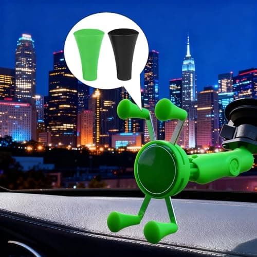 8 Pack Rubber Cap Silicone Tips Replacement Parts Piece,Silicone Cap Sets,Mobile Phone Holder Rubber Tips Fits for Ram X-Grip Mounts,Non-Slip Phone Holder Accessories (4 Black + 4 Green) — view 6