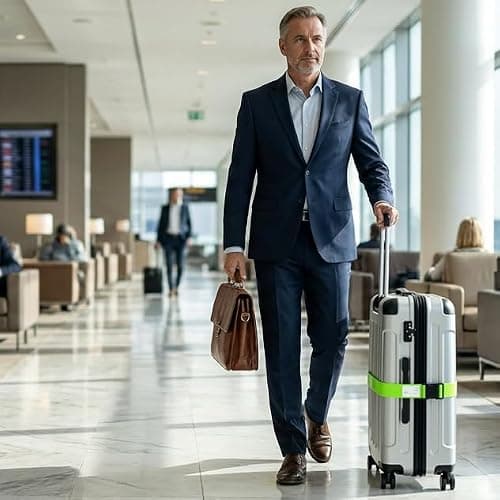 travel inspira TSA Approved Luggage Straps, Cross Suitcase Straps (Green) — view 6