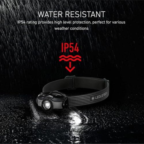 Ledlenser MH5 - Rechargeable Outdoor LED Head Torch, Super Bright Powerful 400 Lumens Headlamp, 2 in 1 Headlamp/Handheld Torch, Running Headlight, Hiking Torch, Up to 35 Hours Charge (Black/Grey) — view 6