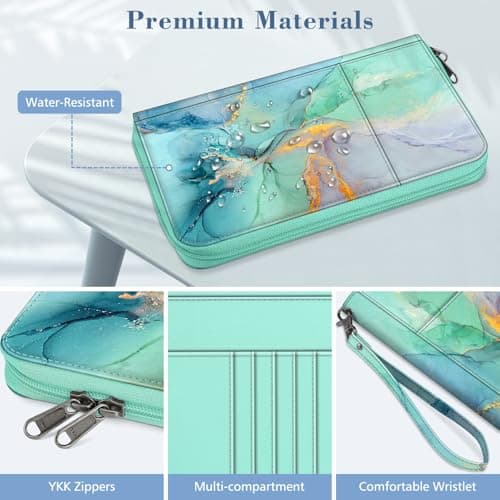 FINTIE Passport Holder Travel Wallet for Family — view 6