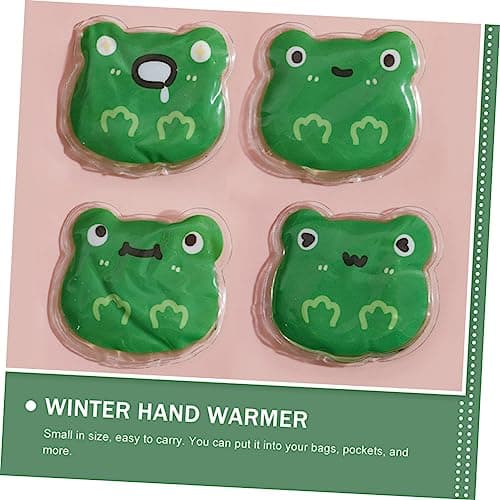 Toddmomy 4pcs Portable Cartoon Reusable Hand Warmer Fast Self-heating Small Outdoor Pocket Hand Warmers for Travel and Daily Use — view 3