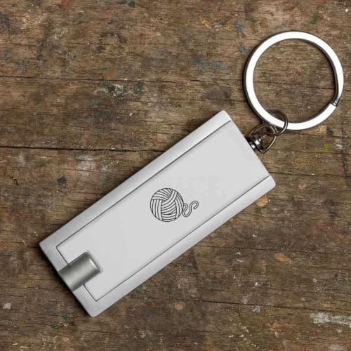 Azeeda 'Wool Outline' LED Keyring Torch (KT00054503) — view 6