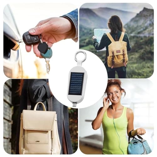 Holdes Portable Solar Bank, Key , Portable Type-C Charger, Solar Powered, Solar Charger, 3000 mAh Travel Bank for Wireless Charging of Watches and Phones — view 3