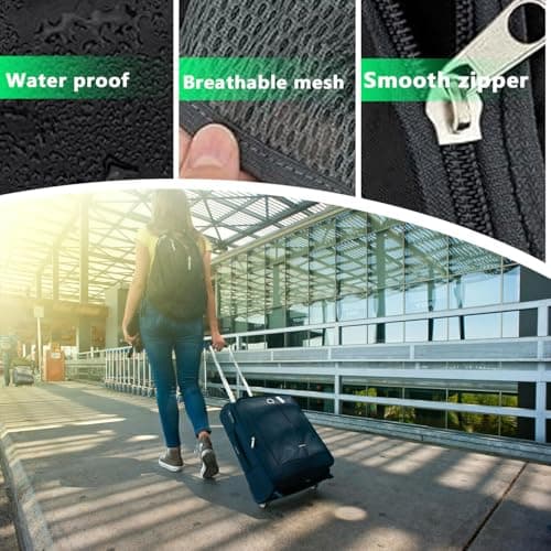 JIANGBINGREN Ultra Lightweight Foldable Backpack, 20L Waterproof Small Backpack, Versatile Packable Rucksack and Daypack for Outdoor Hiking Walking Camping Biking Fishing (Black) — view 2