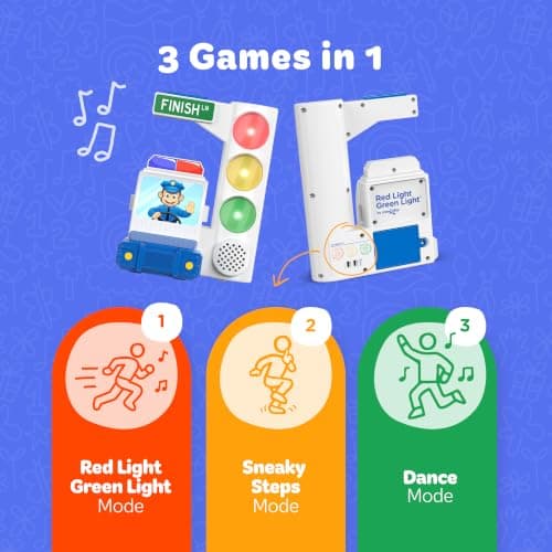 Move2Play, Red Light Green Light Game with Motion Sensing | Family Fun & Birthday Party Games | Gift for Kids, Preschool Ages 3, 4, 5, 6, 7+ Year Olds | Travel, Indoor, Outdoor — view 2