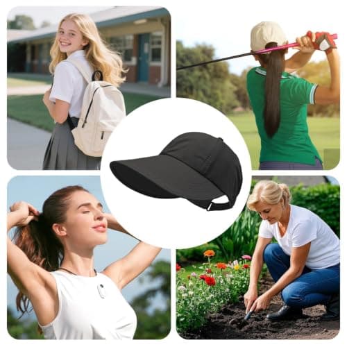 UV Protection Sun Hat,Wide Brim Adjustable Buckle Breathable Cap,Quick-Dry — view 4