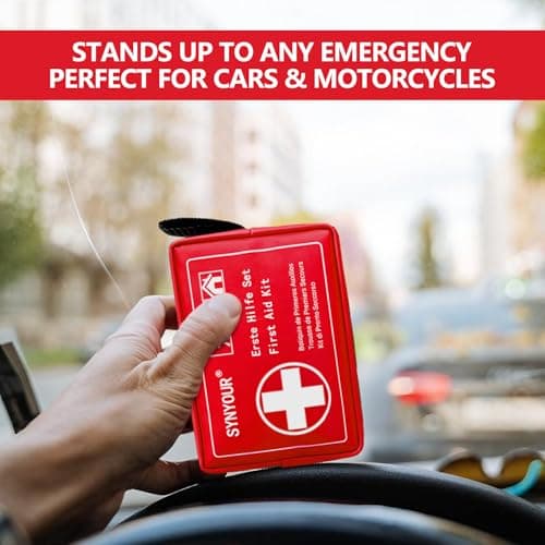 SYNYOUR Mini First Aid Kit, 83 Pieces Medical Kit, Small First Aid Kit for Travel Hiking Camping Car Motorbike Bike Home Kids Workplace Holiday — view 6