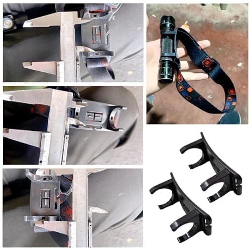 RecDec 3 Pack Headlamp Holder Mounting Bracket Clip Replacement Headband Mount Stand for LED Rechargeable Head Lamp 24mm Cylinder Flashlights Magnetic Base Headlight Flash Light Torch — view 3