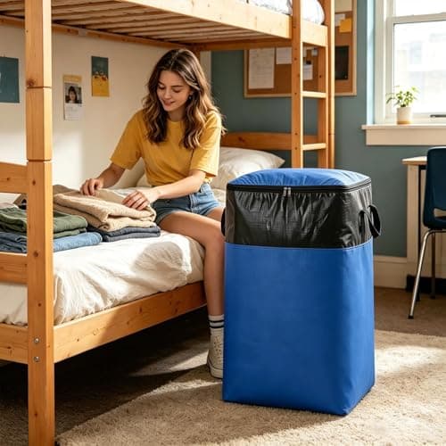 Large Moving Bags | 140L Packing Storage Tote - Large Clothes Storage Bags - for Camping Travel Closet Dormitory Bedroom Basement Apartment Laundry — view 6
