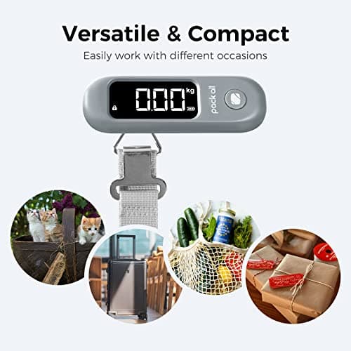 pack all 110 Lbs Digital Luggage Scale for Travel, 0.1Lb Precision — view 5