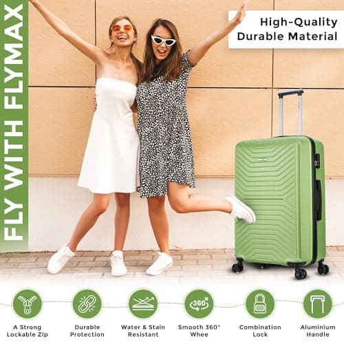 55x35x20 Cabin Suitcase Carry on Suitcase Hard Shell Hand Luggage Cabin Bag Case Approved For Ryanair EasyJet 2 Small Fits 8kg 10kg 35 Litre Capacity + 3 Digit Lock + Telescopic Handle Cabin Luggage — view 5