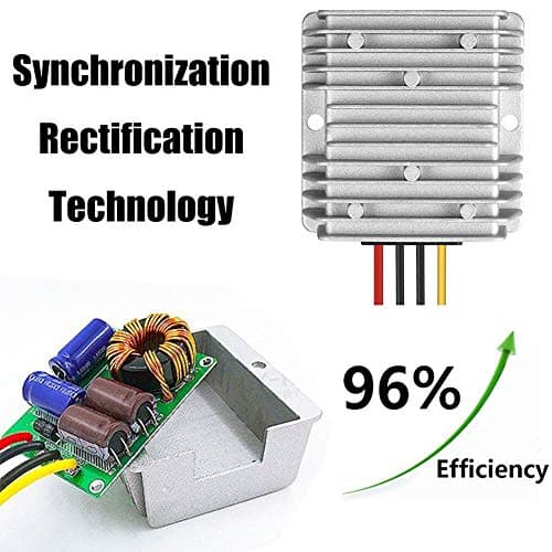HOMELYLIFE DC Voltage Regulator DC 24V Step Down to 12V 20A 240W Buck Converter Reducer Power Converter Waterproof Module Transformer for Golf Cart — view 3