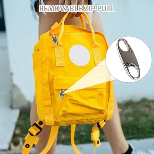 Azlanway Zipper Lock Clips, 6PCS Anti-Theft Zipper Locks, Double Opening S-Hook Pulls for Backpacks, Luggage, Handbags, Travel Suitcase Locks for Camping, Hiking, and Outdoor Activities​ — view 5