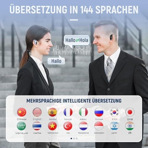 Tktouci Translator Earbuds 144 Language Translation Device — view 5