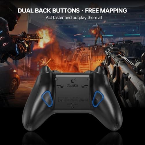 GuliKit ES MAX Gaming Controller,Fast Bluetooth Wireless & Wired Gamepad — view 6