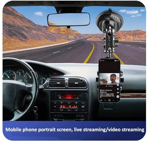 Juinrinet Car Phone Mount Universal Sucker Bracket for Window Windshield — view 2