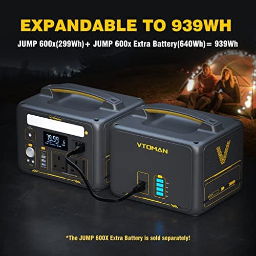 VTOMAN Jump 600X Portable Power Station 299Wh LiFePO4 Battery, 60W USB-C — view 4