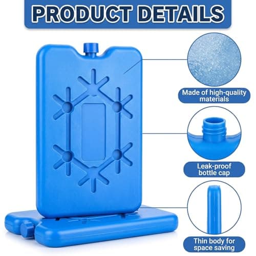 EujRcf 4 Pack Ice Packs For Cool Box, Freezer Blocks — view 3