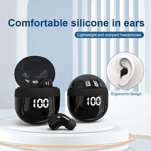 Invisible Mini Wireless Bluetooth Earbuds,Small Ear Buds for Side Sleepers — view 2
