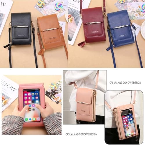 OADAA 2026 New Anti-Theft Leather Bag for Women, Touchscreen Phone Crossbody Bag for Women, Touchscreen Crossbody Purse with 1Pc Keychain (Green) — view 4