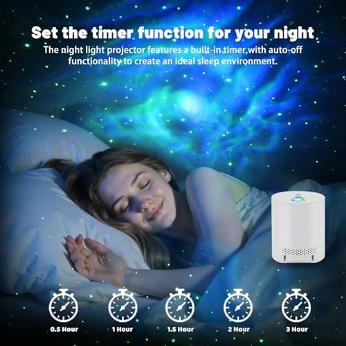 CAIYUE Star Projector Galaxy Projector, Exquisite Nebula Night Light Projector, Ocean Wave Galaxy Light with Remote Control,with Adjustable Speed and Brightness, Adults, Bedroom,Party — view 5