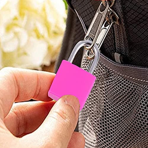 Suitcase Locks with Keys - LeFeirr Luggage Small Padlock Keyed for Travel Gym Locker Bags Holiday Cases,Pack of 2,Black — view 4