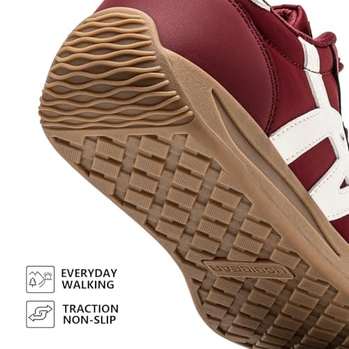 HOBIBEAR Women Barefoot Shoes, Men Wide Toe Box, Lightweight Trainers Red — view 3