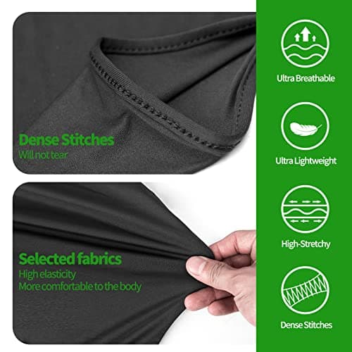 LONGKING Balaclava Face Mask for Men– Skiing, Snowboarding, Motorcycle, UV Protection & Wind Protection, White — view 4