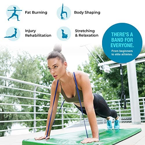 Beenax Resistance Bands Pull Up Set, 5 Levels Exercise Bands Men Women for Calisthenics, Powerlifting, Bodyweight Training, Stretching, Mobility, Yoga, Pull Up Assistance Bands — view 5