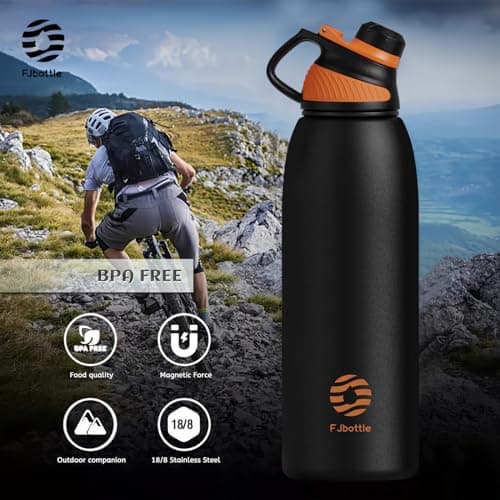 Fjbottle Insulated Water Bottle 1.5L Magnetic Lid Stainless Steel — view 5