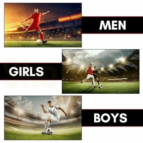 ShopMCR Unisex Football, Rugby, Hockey Sports Knee High Long Socks, Kids, Adults, juniors Knee High Football Socks Outdoor game Soccer Socks (3-6, Red) — view 6