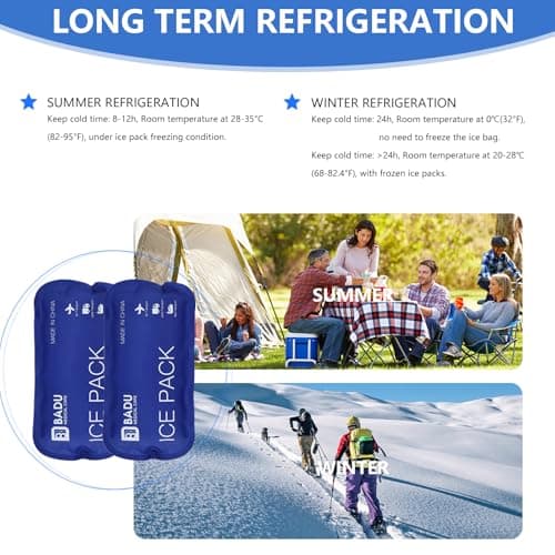 TSA Approved Ice Packs for Insulin Cooler Travel Case, Pack of 2(180g *2), Reusable Cooler Ice Packs, 8-12H Long Cooling, Suitable for Most Medication Travel Case — view 4