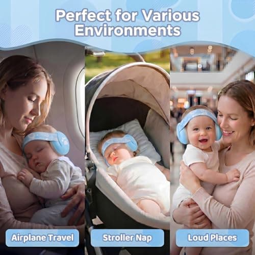 Baby Ear Defenders for 0-36 Months, Soft Adjustable with Noise‑Reduction — view 6