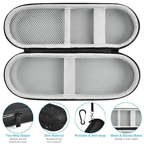 LOPHE Electric Toothbrush Travel Case, Dustproof Toothbrush Storage Holder, Portable Toothbrush Protective Cover Bag, Electric Toothbrush Case Container for Business Camping Travel (Black) — view 3