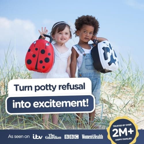 My Carry Potty - Travel Potty, Award-Winning Portable Toddler Toilet Seat for Kids to Take Everywhere (Ladybird) — view 5