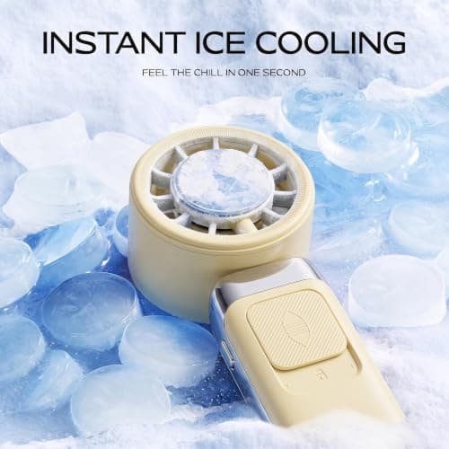 Ventox Rechargeable Handheld Fan, Yellow, 3600mAh Battery Up to 12H Cooling Mini Portable Fan with Lanyard, Digital Display, C Type USB Hand Held Fans 100 Speeds, 135° Adjustable Angle Airflow — view 4