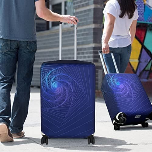 Explore Land Travel Luggage Cover Suitcase Protector Fits 18-22 Inch Luggage (Gyrotropic, S) — view 6