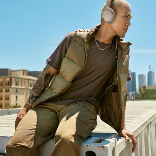 Bose QuietComfort Wireless Noise Cancelling Headphones, Bluetooth Over Ear Headphones with Up To 24 Hours of Battery Life, Sandstone - Limited Edition — view 3