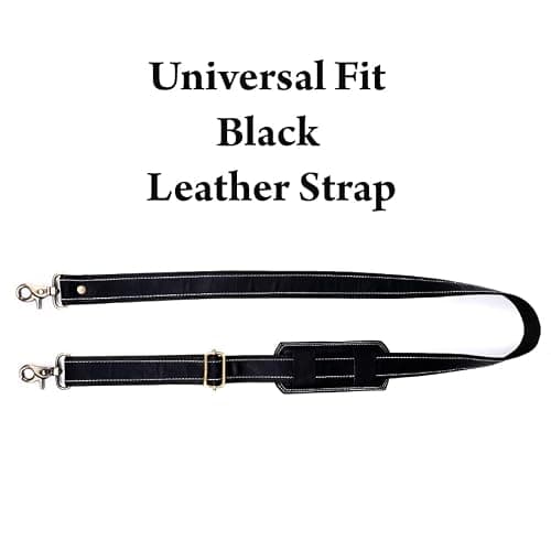 Bagsifi 60-inch Genuine Black Leather Shoulder Straps for Bags Perfect Crossbody Strap for Laptop Bag, Messenger Bags, Briefcase, Satchel, Purse, Handbag, Duffle Luggage, Totes, Gym Bags — view 6