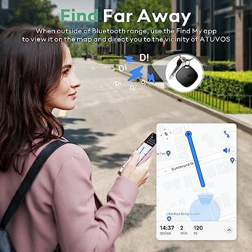 ATUVOS Air Tags - 4 Pack,Tracker Bluetooth Item Finder, (iOS Only) — view 5