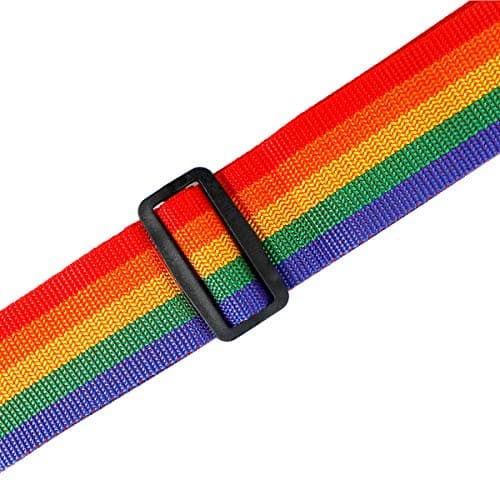 Heavy Duty Luggage Straps for Suitcases Packing Belts Travel Accessories Adjustable Bag Strap 2 Pack Rainbow — view 3