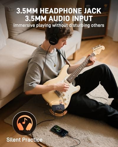 Flatsons F1R Mini Guitar Headphone Amp,Electric Guitar Headphone Amplifier — view 4