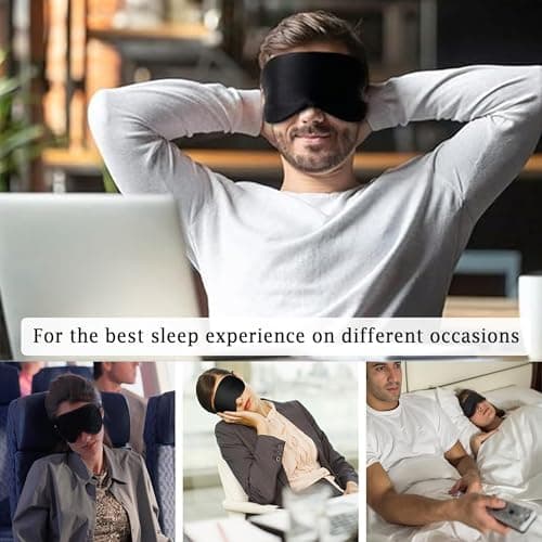Luoqun88 100% Blackout Sleep Mask—Zero Eye Pressure Eye Mask — view 5
