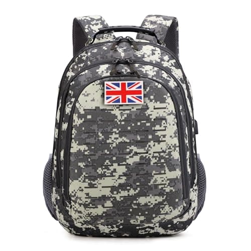 Houart 40L Tactical Military Rucksack Waterproof Backpack with USB Port