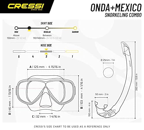 Cressi Single Lens Mask & Snorkel Set - Tempered Glass Diving Mask - Snorkel Set Adults for Pools & Sea - Quick-Adjust Buckles for Scuba Diving Equipment - Transparent/Pink - Combo Set — view 5