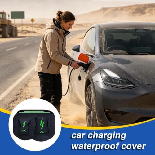 EV Charger Cover | Waterproof Car Charging Port Silicone Protector | EV Cha — view 3