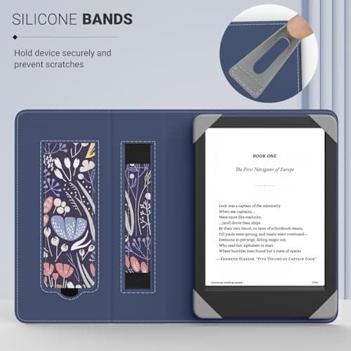 MoKo Universal Case for 6 inch kindle eReaders and Tablets, Night Blue — view 3
