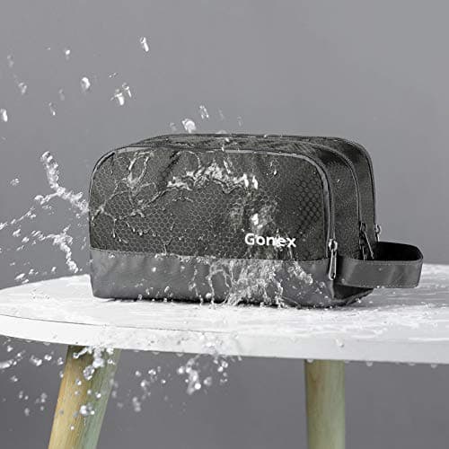 Gonex Men's Toiletry Bag, Water-Resistant Nylon Travel Wash Shower Bag — view 3