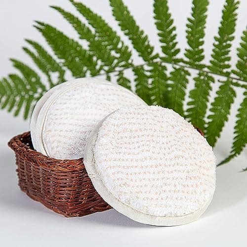 Glart 44AP Washable Makeup Removable Pads with Wash Bag - Beige and White (7-Pack) — view 3