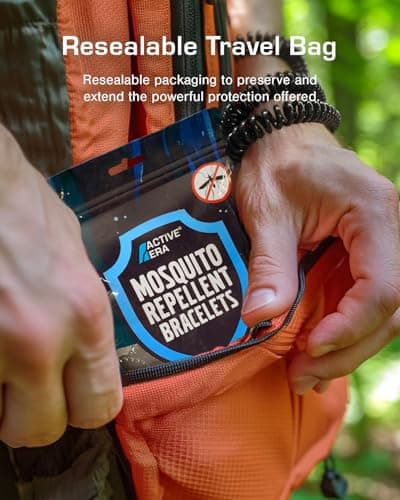 Active Era Mosquito Repellent Bracelet [12 Pack], Insect, Midge & Mosquito Bands - Powerful DEET Free Formula - Waterproof with 250 Hours / 10 Days of Protection for Adults and Kids 3+ — view 5